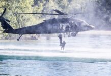 Manji incident tijekom uvježbavanja na Jarunu: Helikopter zahvatio krošnju stabla