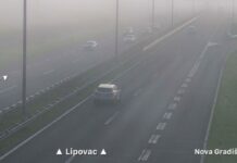 Predmet na kolniku A3 između Nove Gradiške i Okučana