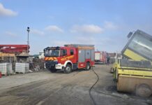 Požar na teretnom vozilu Cesta Požega