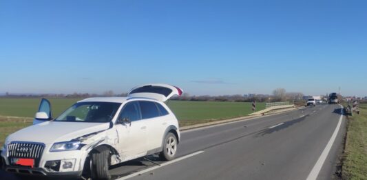 Prometna nesreća na obilaznici kod Darde: sudar šlepera i osobnog automobila