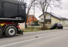 U Baranji sudar automobila i kamiona – uzrok oduzimanje prednosti