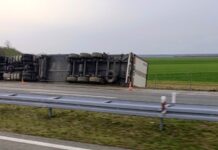 Kamion sletio na A5 kod Đakova, vozi se uz ograničenje brzine