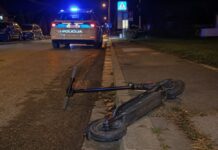 Vozio romobil s 2,22 promila, pao i završio u bolnici