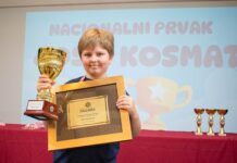 Osmogodišnji Vinkovčanin Josip Kosmat državni prvak u mentalnoj aritmetici
