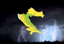 Pogoršanje vremena: Izdano upozorenje na grmljavinsko nevrijeme za istok Hrvatske