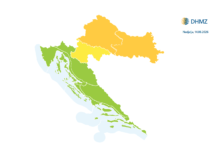 Narančasti meteoalarm za večeras: Mogući olujni vjetar i jako nevrijeme