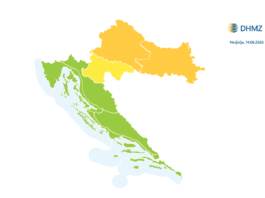 Narančasti meteoalarm za večeras: Mogući olujni vjetar i jako nevrijeme