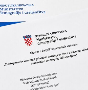 Općini Bizovac više od 20 tisuća eura za novo dječje igralište u Habjanovcima