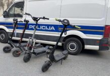 Policija tijekom vikenda oduzela šest snažnih električnih romobila, najviše kazni zbog vožnje bez kacige