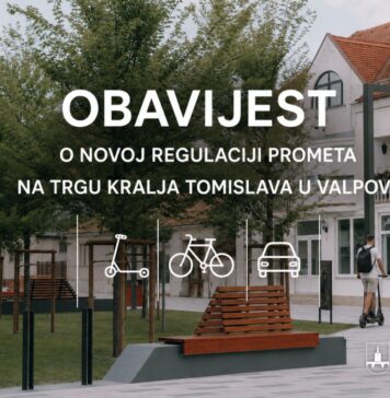 Nova regulacija na valpovačkom trgu: zabrana prometovanja svim vozilima, uključujući bicikle i romobile