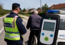 Biciklist u Cabuni napuhao čak 3,76 promila, na virovitičkom području iz prometa isključeno ukupno 13 vozača