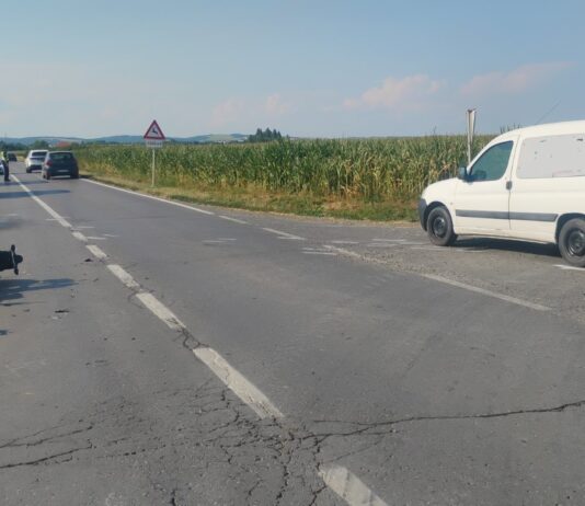 Teška prometna nesreća: Motociklist nakon sudara prevezen u KBC Osijek