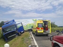 Teška nesreća kod Orahovice: Poginuo vozač automobila, vozač kamiona prevezen u bolnicu