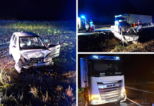 Sudar dva automobila i teretnog vozila kod Virovitice, vatrogasci pomagali unesrećenima