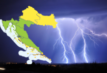 Istok Hrvatske očekuje vruć dan, predvečer mogući pljuskovi i grmljavina – upaljen žuti meteoalarm