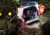 Teška prometna nesreća rano jutros: Automobil sletio s ceste i prevrnuo se na krov, jedna osoba ostala prikliještena