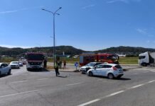 Sudar dvaju automobila u Požegi, jedna osoba prevezena u bolnicu
