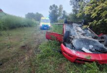Automobil završio na krovu: Teško ozlijeđena 35-godišnjakinja