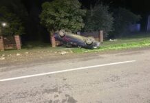 Jedna osoba prevezena u bolnicu nakon slijetanja vozila