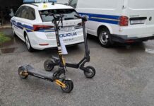 Policija oduzela maloljetniku električni romobil koji može juriti 59 km/h