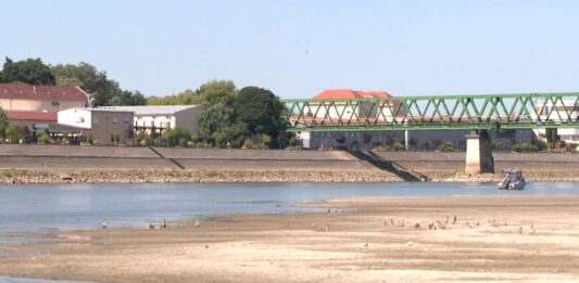 Drava nikad niža kod Osijeka: vodostaj dosegnuo -199 centimetara