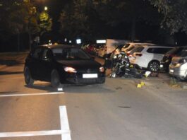 Sudar automobila i motocikla, dvije osobe prevezene u KBC Osijek