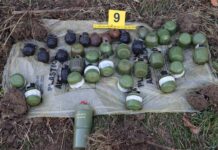 Velika policijska akcija: pronađeno 25 ručnih bombi, šest mina i dva kilograma eksploziva