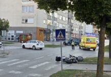 Vozačica s 1,02 promila oduzela prednost motociklistu, zadobio je teške ozljede