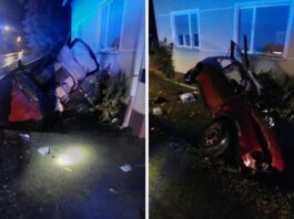 Policija objavila detalje: Mladi vozač sletio s ceste i udario u betonski rub, dvije osobe teško ozlijeđene