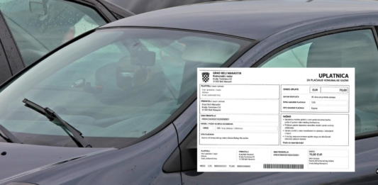 Ženi na automobilu ostavljena lažna uplatnica za kaznu, slučaj prijavljen policiji