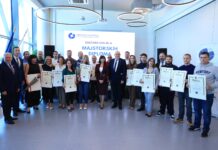Dodijeljene majstorske diplome za 44 kandidata u 18 zanimanja