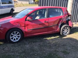 Sudar komunalnog kamiona i osobnog automobila